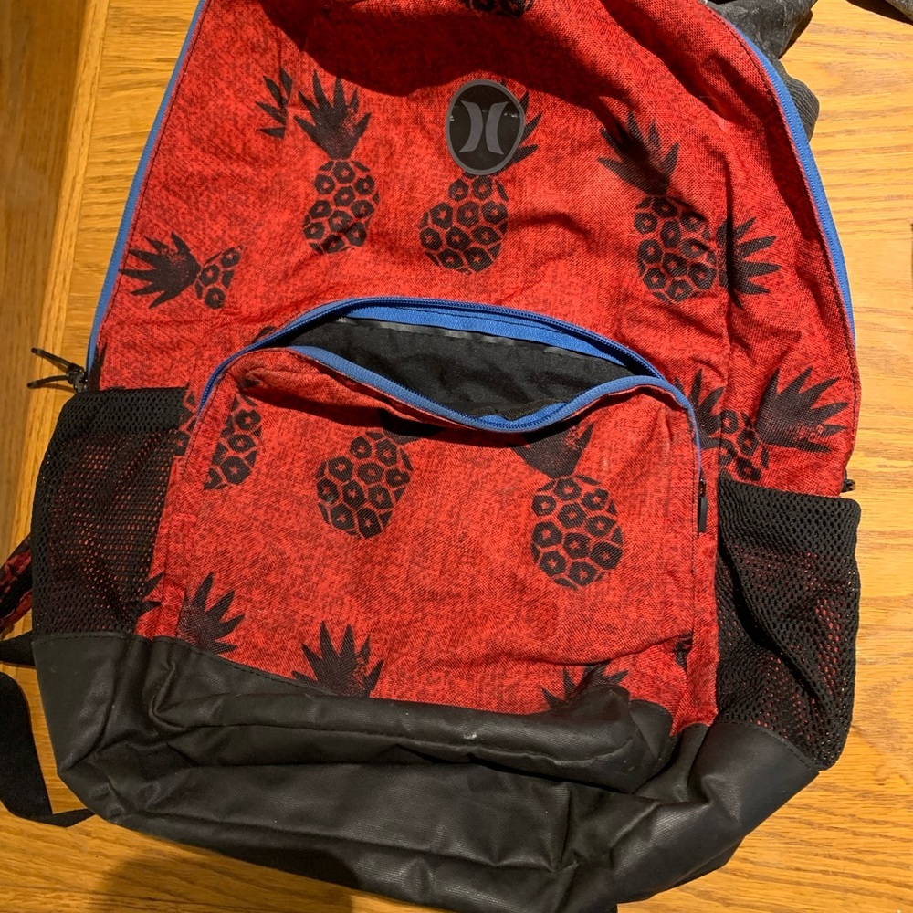 Red Hurley pineapple backpack